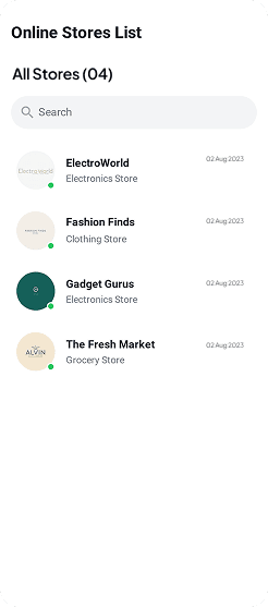 Online Stores List