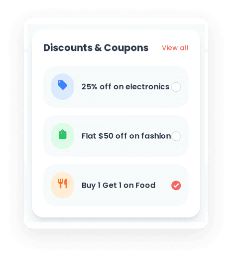 Discounts & Coupons
